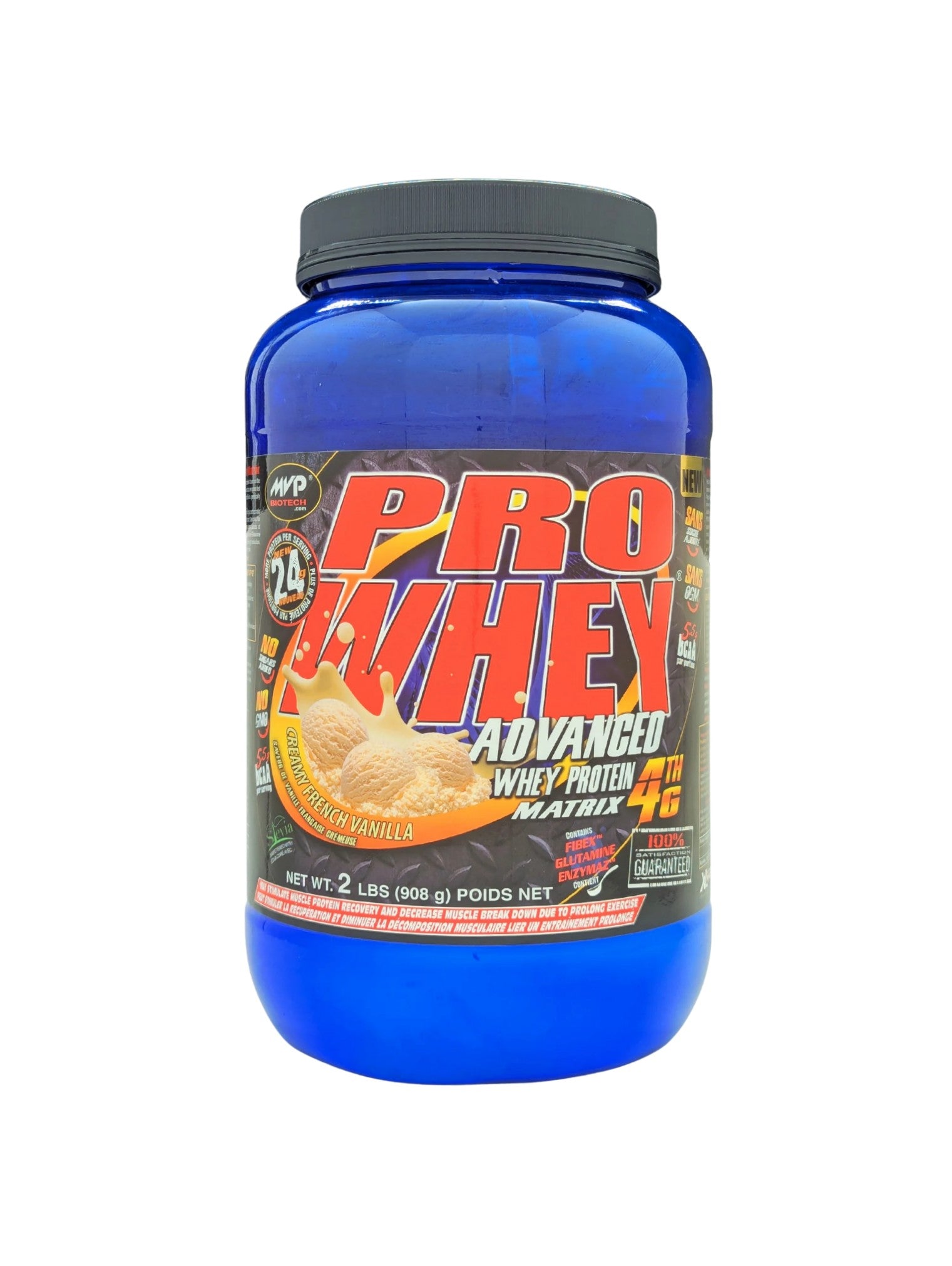 MVP Biotech PROWHEY 4G Whey Protein – Creamy Vanilla, 2 lb